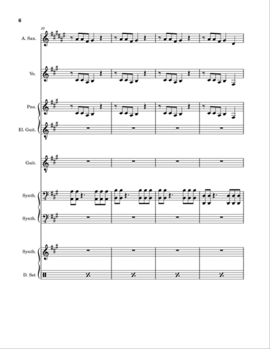 Red Wine Supernova Red Wine Supernova A Cappella scores gallery preview page 6