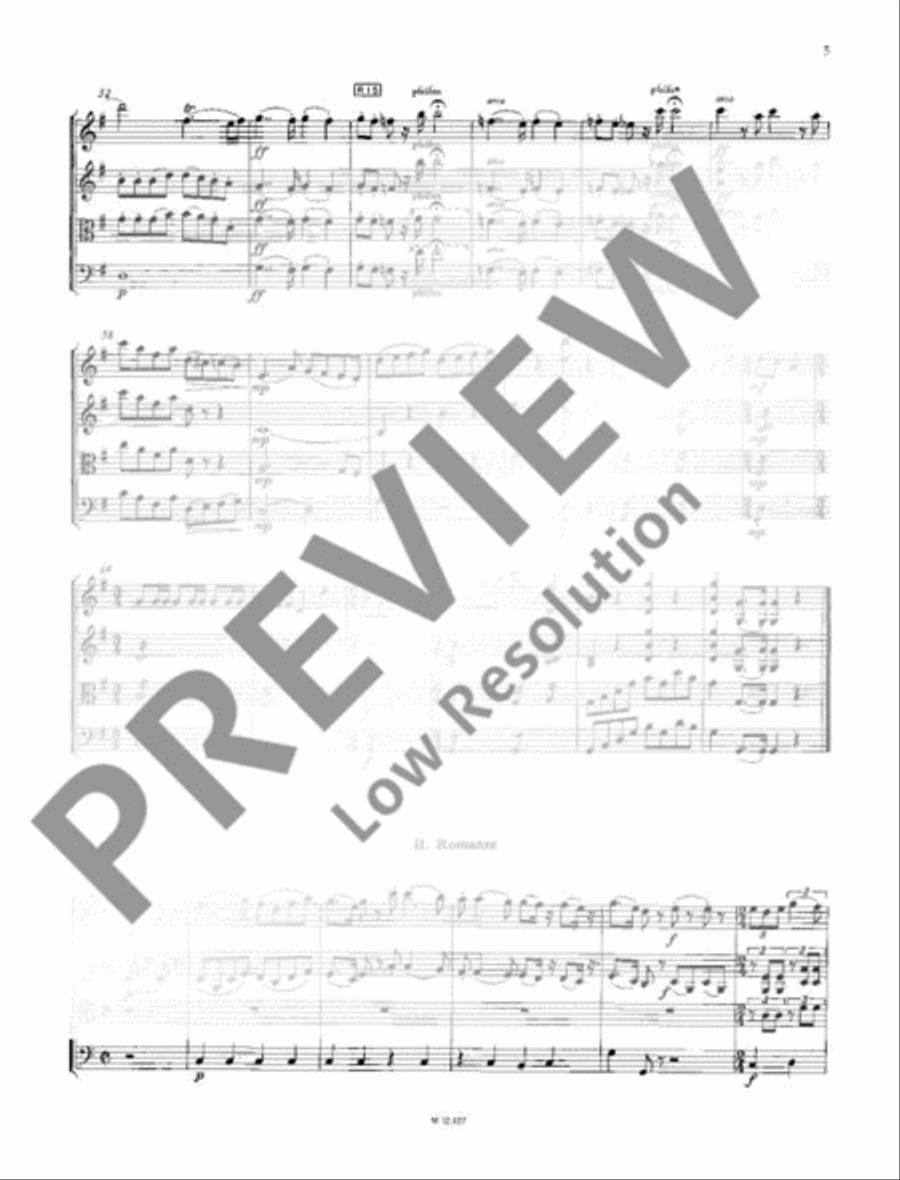 Eine kleine Lachmusik String Quartet scores gallery preview page 6