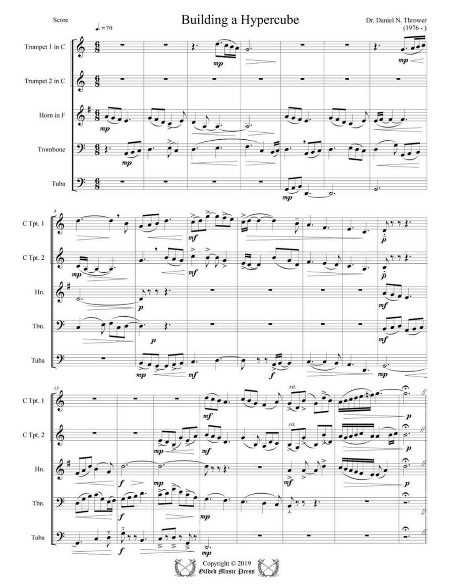 Building a Hypercube, Op. 86 Chamber Music scores gallery preview page 5
