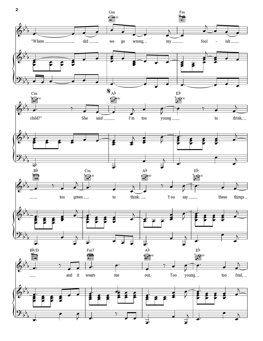 Wear Me Out Acoustic Guitar scores gallery preview page 2