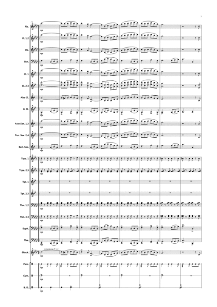 Comandante Camilo Comandante Camilo Concert Band scores gallery preview page 3