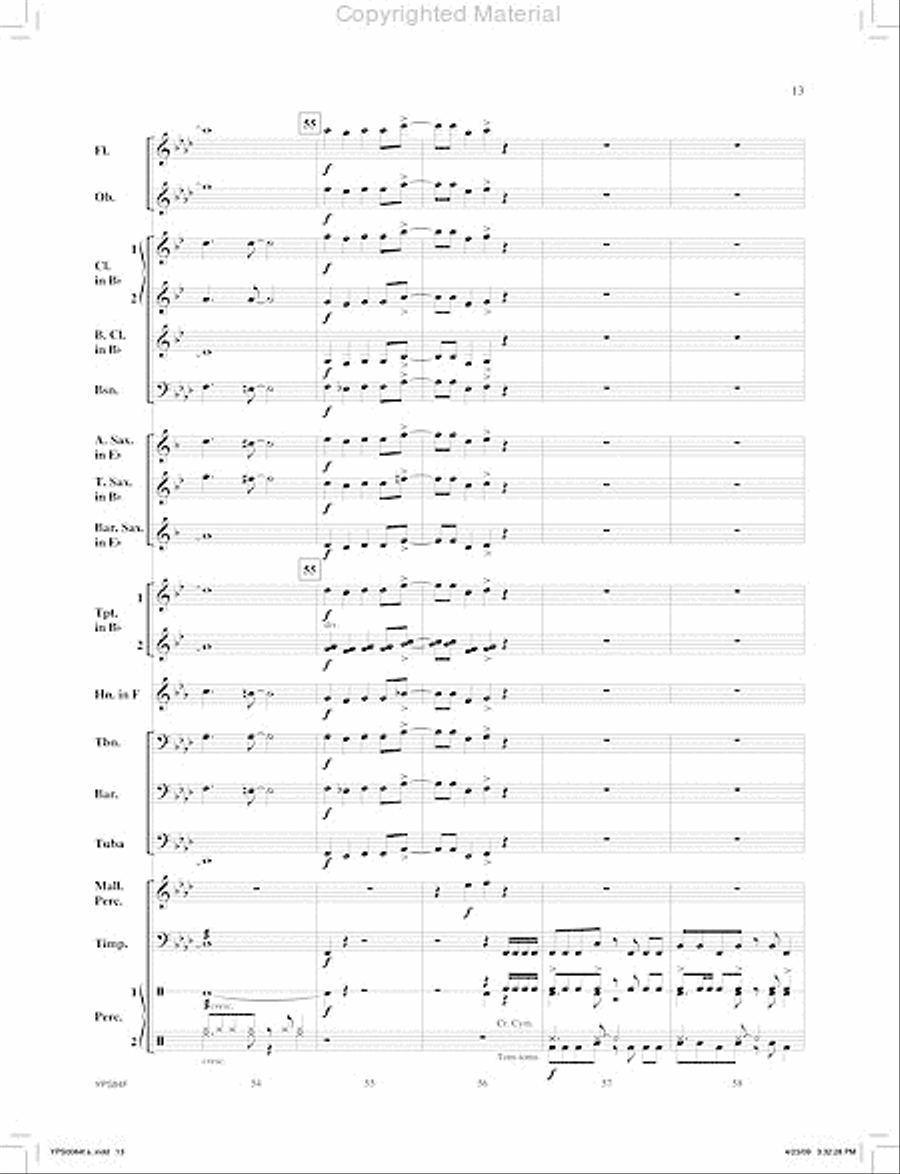 Zodiac Concert Band scores gallery preview page 14