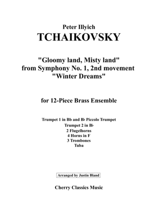 Gloomy Land, Misty Land from Symphony No. 1 for 12-piece Brass Ensemble