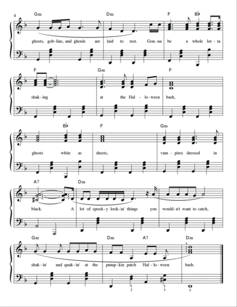 My Halloween Fun Book Level Four Piano Method scores gallery preview page 5