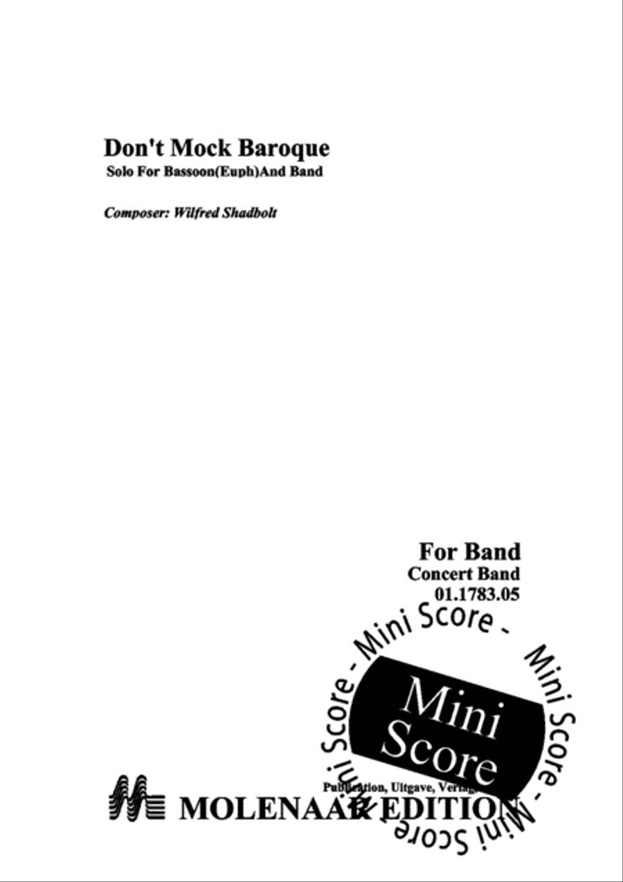 Don't Mock Baroque Concert Band scores gallery preview page 3