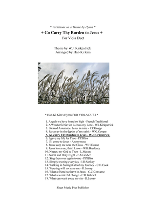Go carry Thy Burden to Jesus (For Viola Duet)