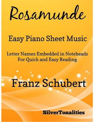 Book cover for Rosamunde Easy Piano Sheet Music