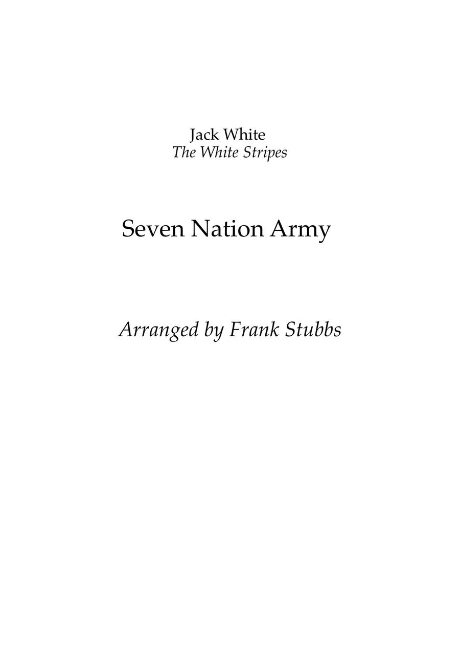 Seven Nation Army Large Ensemble scores gallery preview page 1