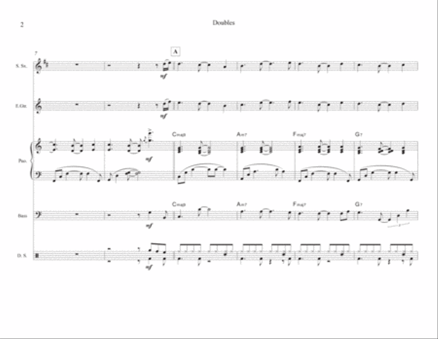 Doubles Jazz Ensemble scores gallery preview page 4