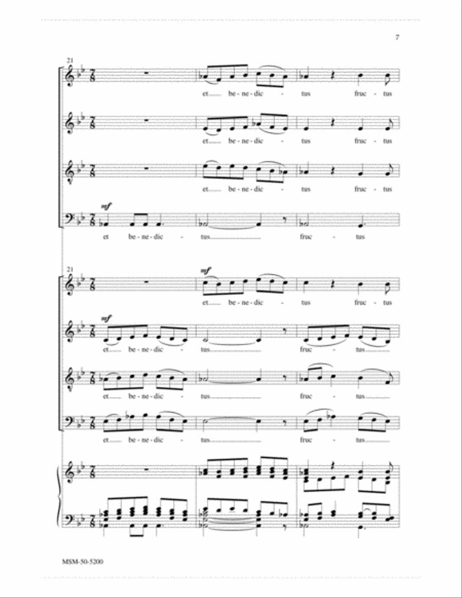Ave Maria Ave Maria 4-Part scores gallery preview page 4