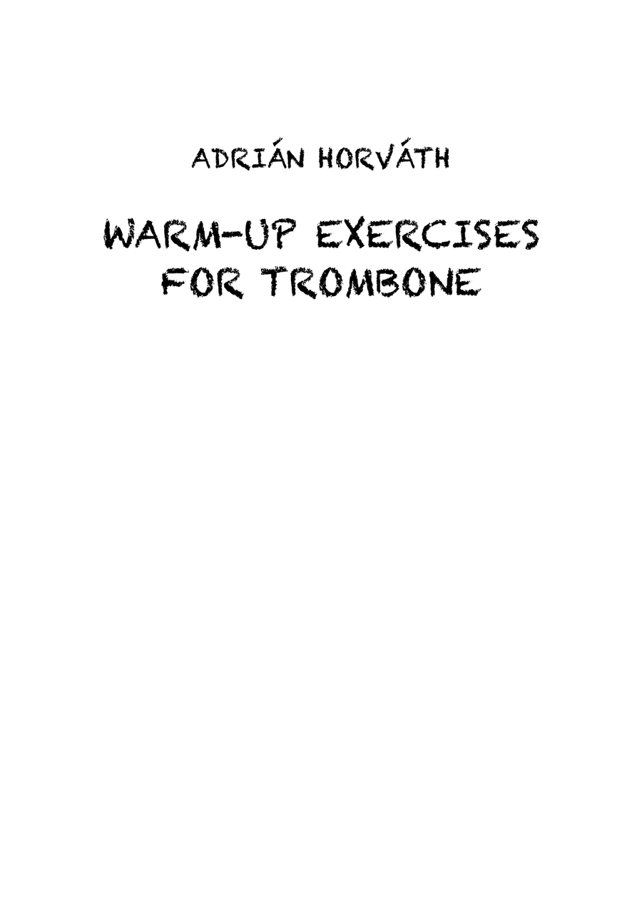 Warm-up Exercises for Trombone Trombone scores gallery preview page 3