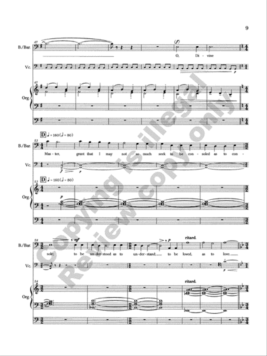 Prayers and Blessings (Vocal/Full Score) Baritone Voice scores gallery preview page 8