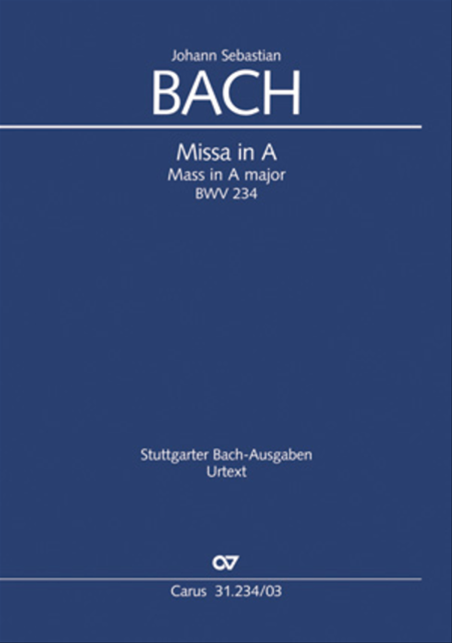 Mass in A major Mass in A major 4-Part scores gallery preview page 1