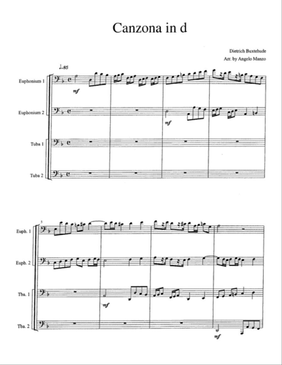 Canzona in d Canzona in d EETT scores gallery preview page 2