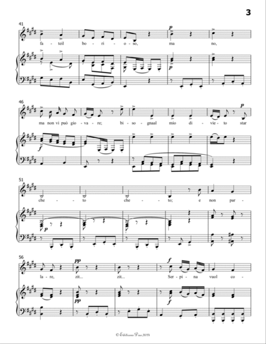 Stizzoso,mio stizzoso,by Pergolesi,in F Major Voice scores gallery preview page 5