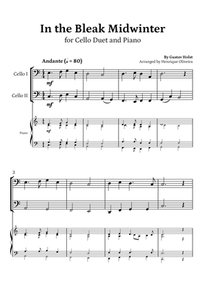 In the Bleak Midwinter (Cello Duet and Piano) - Beginner Level