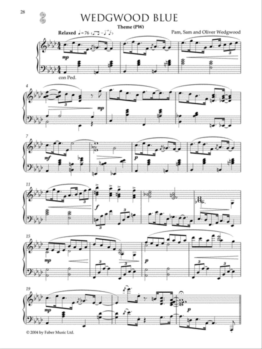 Wedgwood /Wedgwood Blue (Book & CD) Piano Solo scores gallery preview page 4