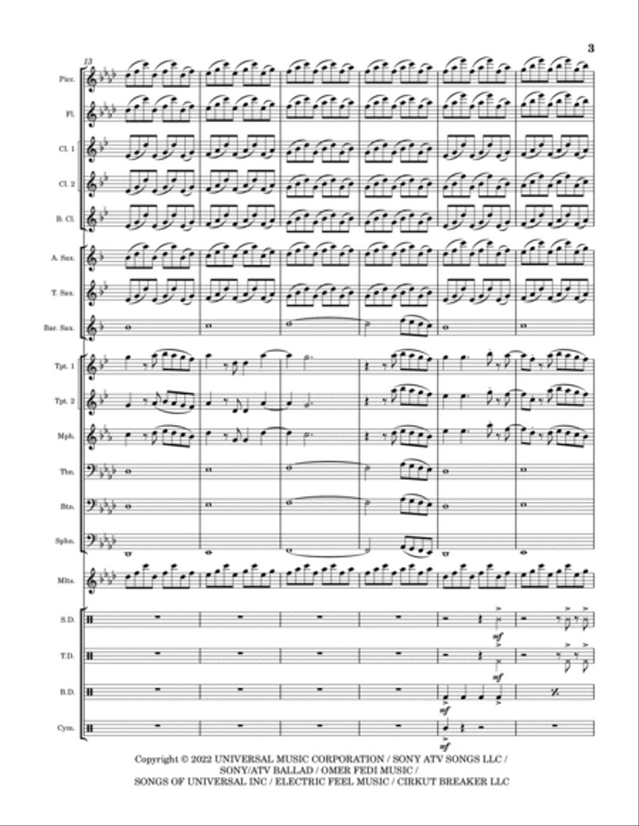 Star Walkin' (league Of Legends Worlds Anthem) Marching Band scores gallery preview page 4