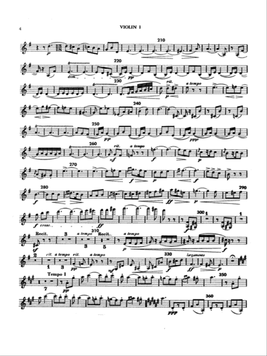 Italian Serenade: 1st Violin String Quartet scores gallery preview page 4