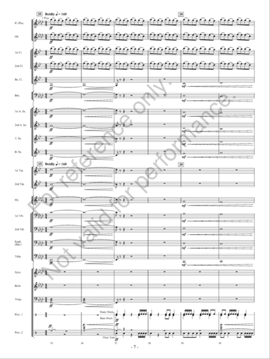 On The Banks… Concert Band scores gallery preview page 8