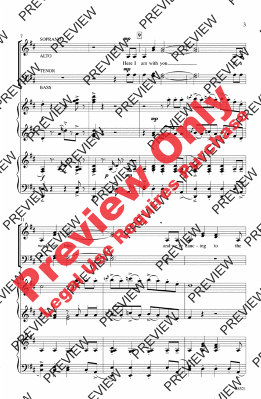 Blue Tango Blue Tango 4-Part scores gallery preview page 3