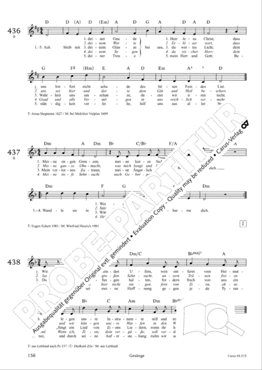 Gitarrenbuch zum Gotteslob Guitar scores gallery preview page 147
