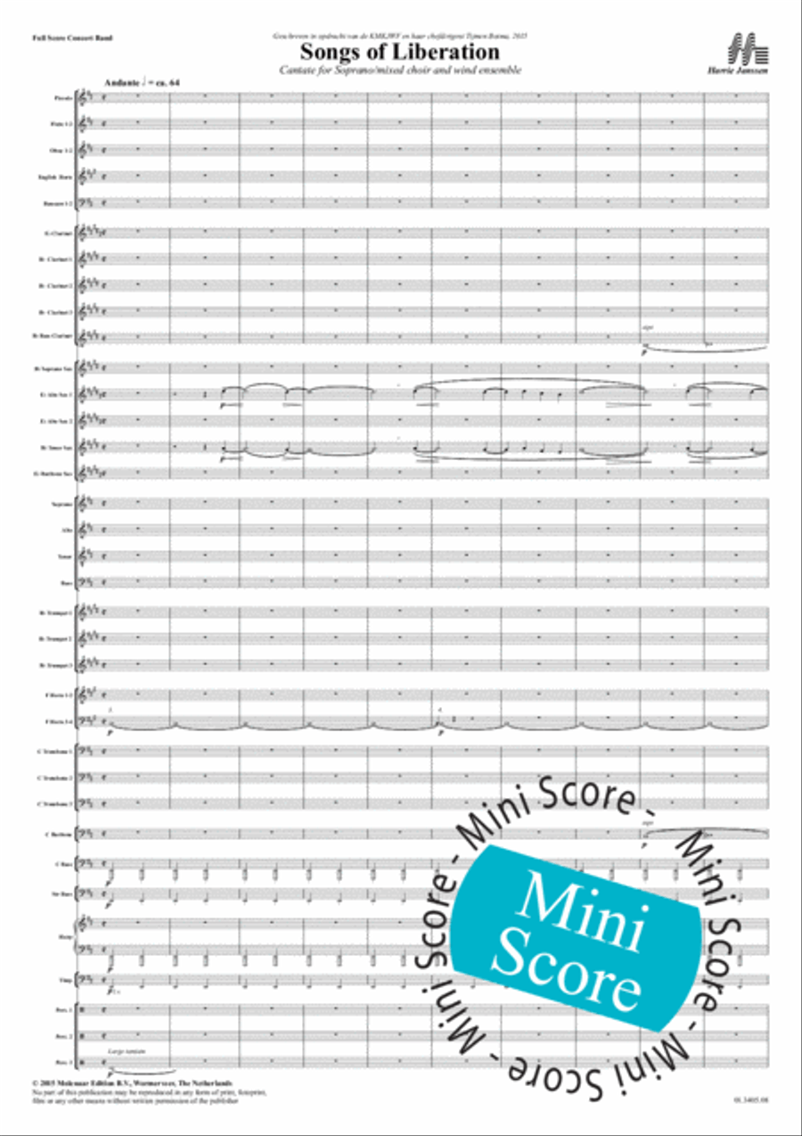 Songs of Liberation Concert Band scores gallery preview page 5