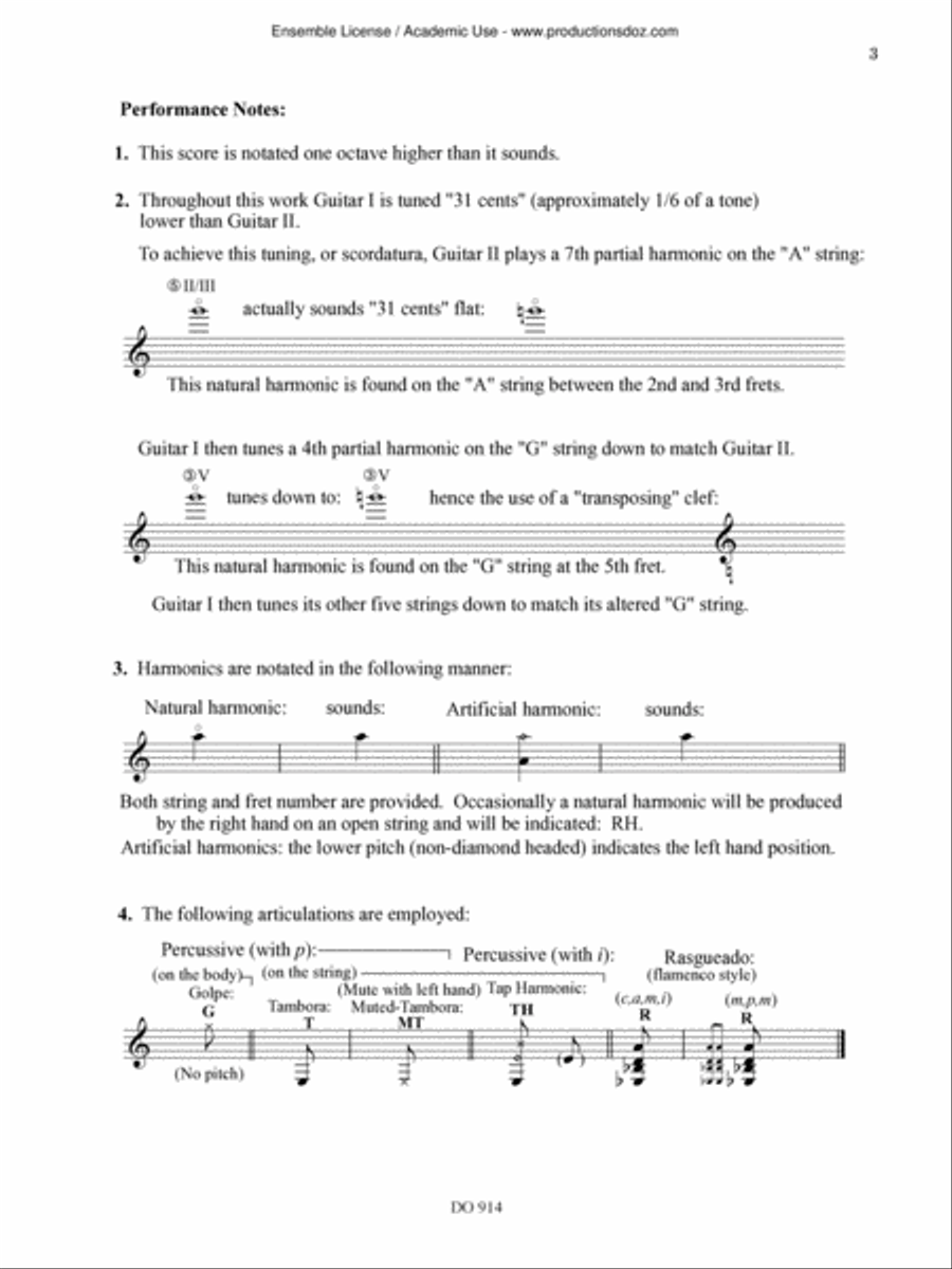 Five micro-tonal studies Five micro-tonal studies Classical Guitar scores gallery preview page 4