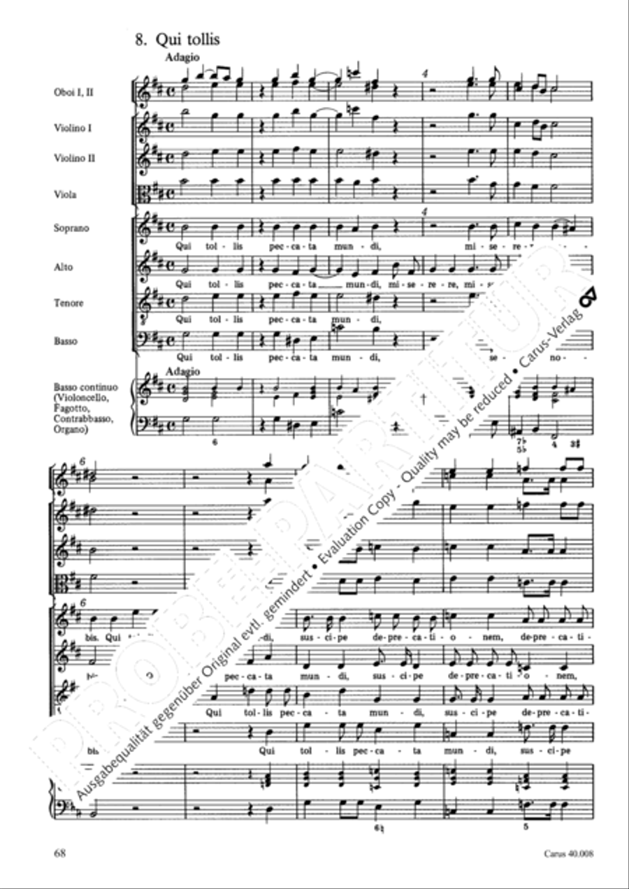 Introduzione e Gloria 4-Part scores gallery preview page 69
