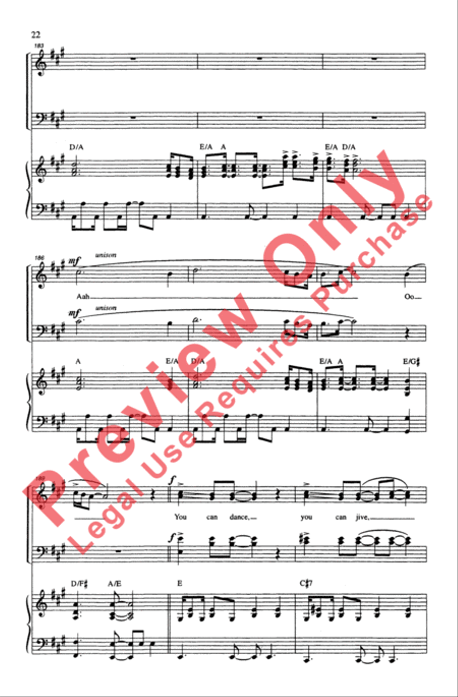 ABBA Forever! ABBA Forever! 4-Part scores gallery preview page 22
