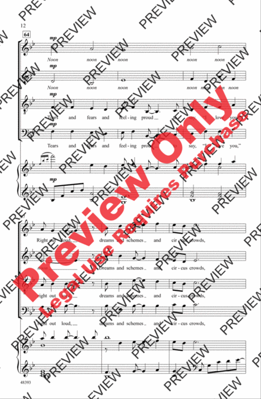 Both Sides Now 4-Part scores gallery preview page 12