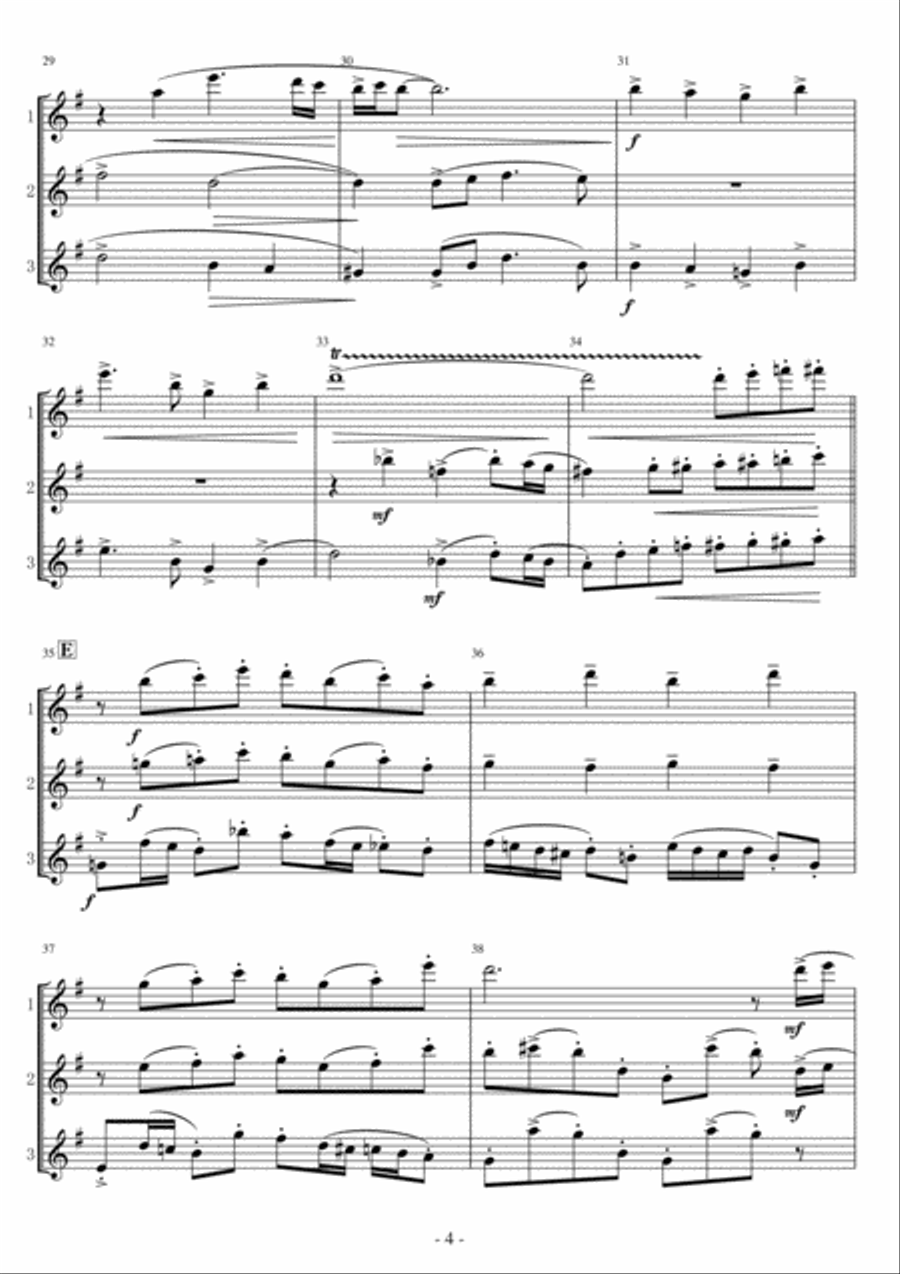 Belle Woodwind Trio scores gallery preview page 4