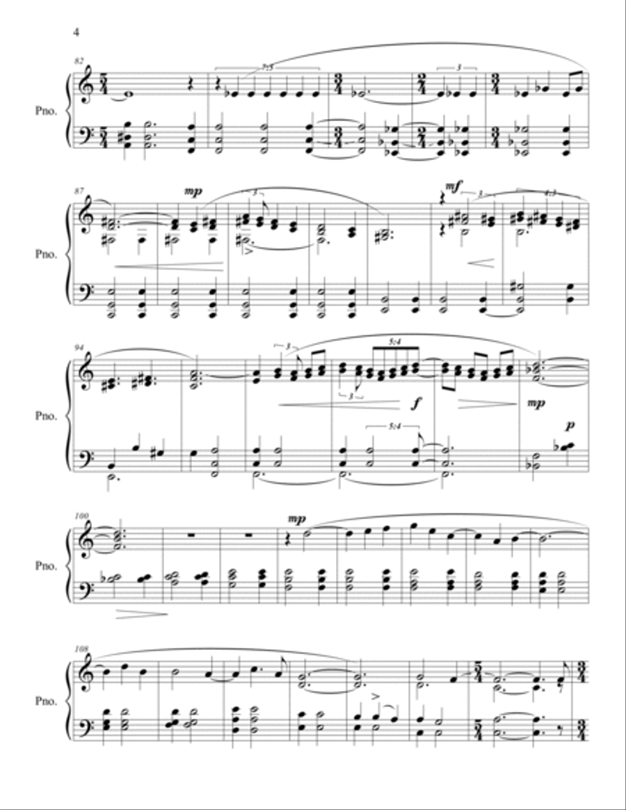Berkshire Preludes Piano Solo scores gallery preview page 5