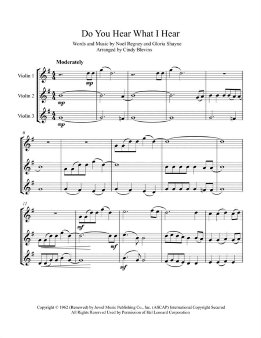 Do You Hear What I Hear String Trio scores gallery preview page 2