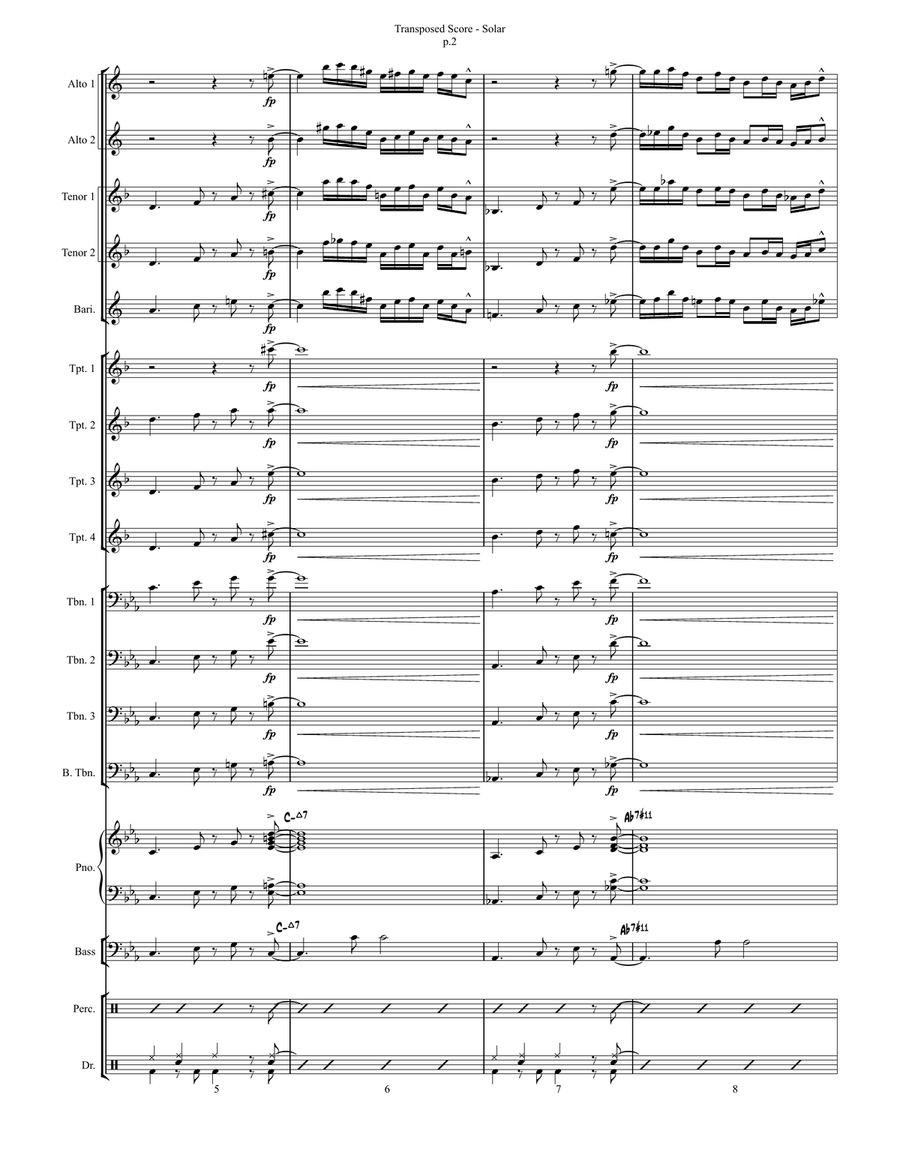 Solar Jazz Ensemble scores gallery preview page 3