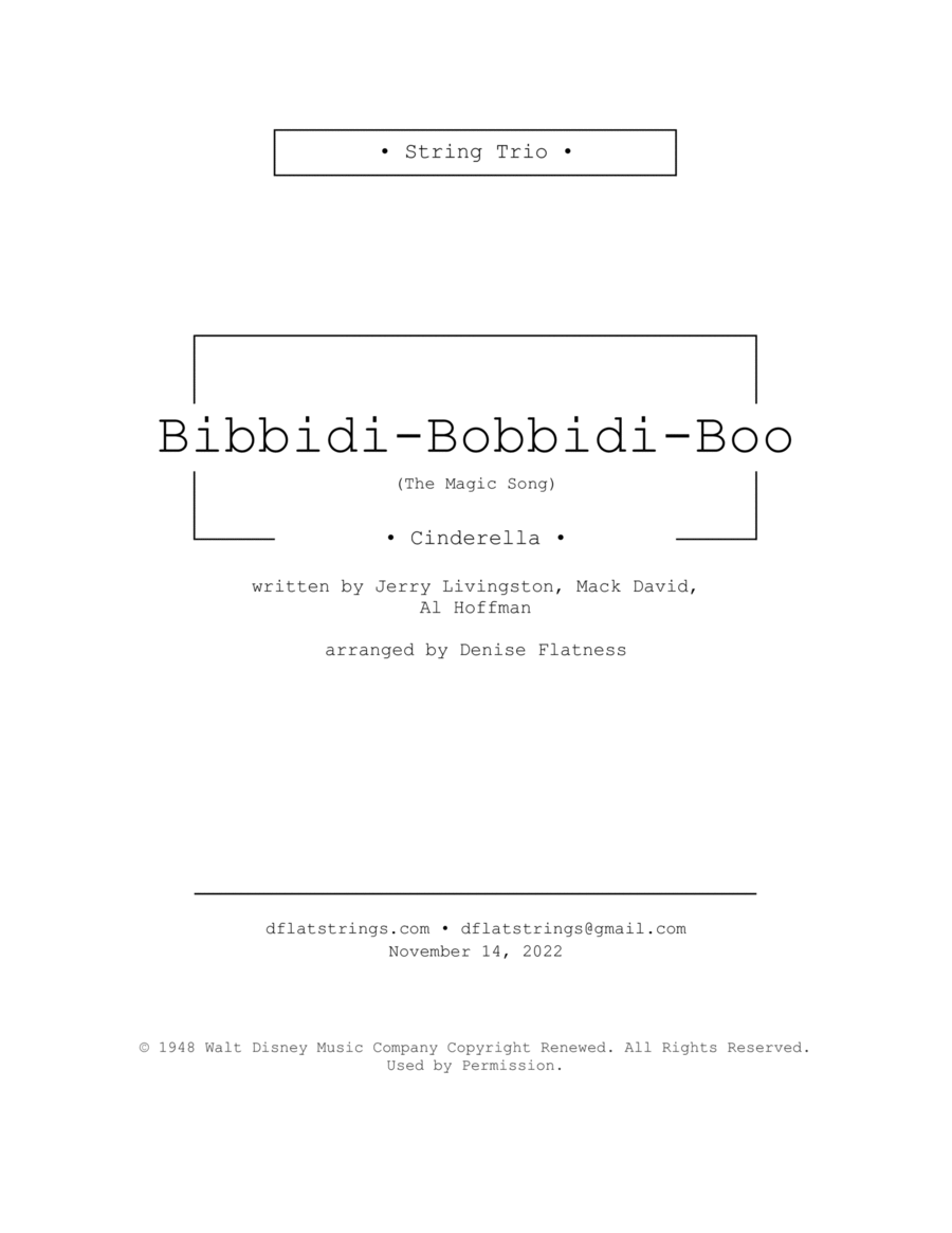 Bibbidi-bobbidi-boo (the Magic Song) image number null