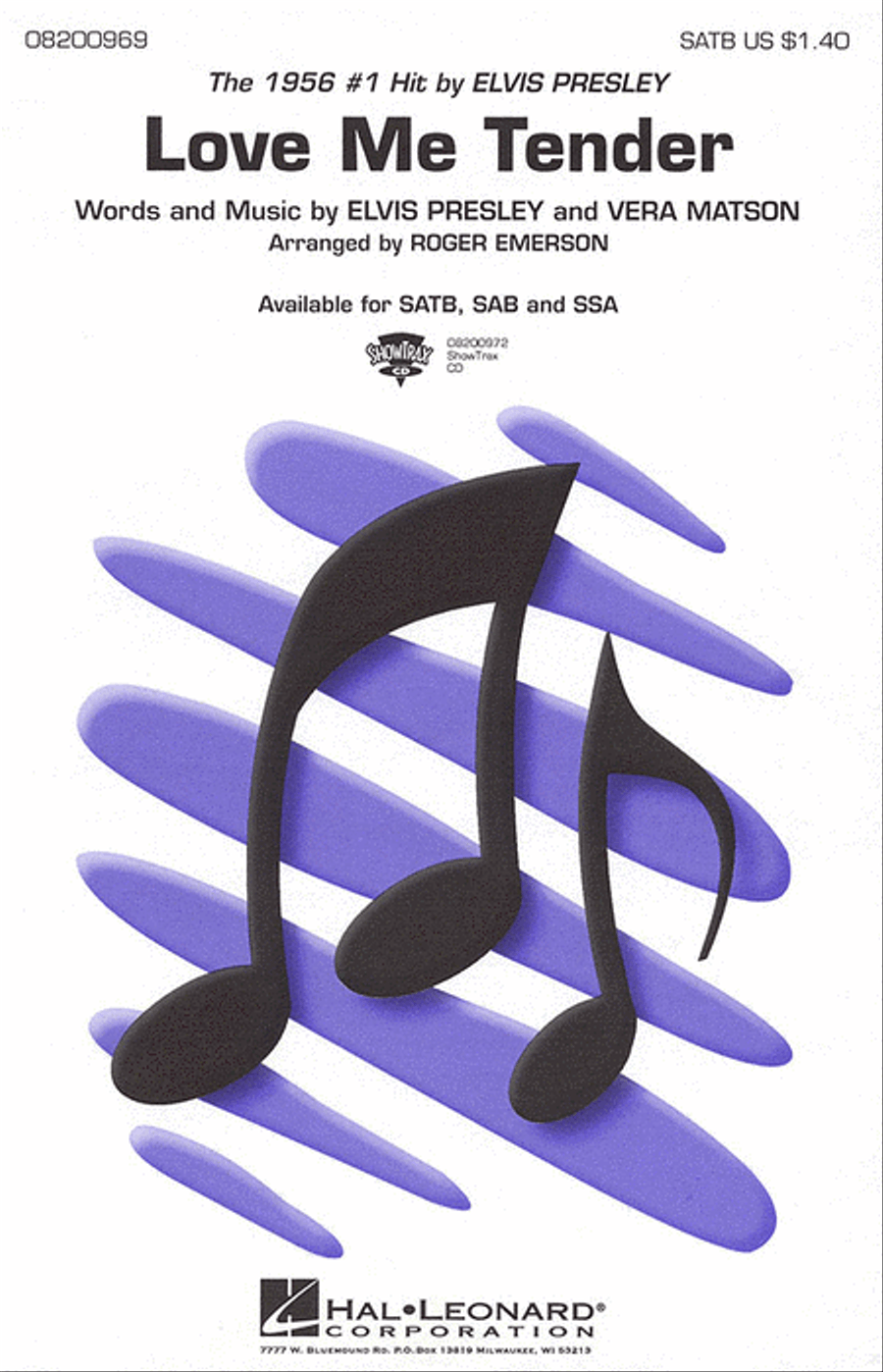 Love Me Tender 4-Part scores gallery preview page 1