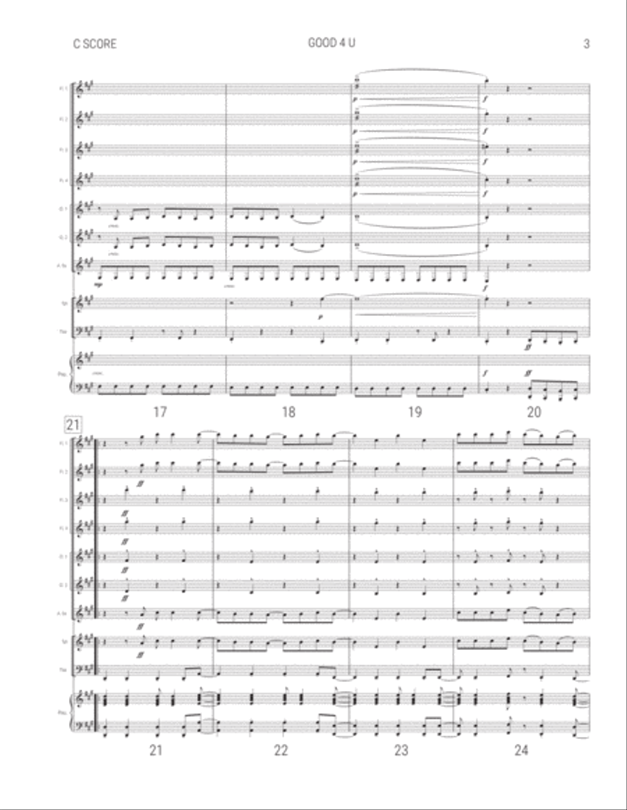 Good 4 U Small Ensemble scores gallery preview page 3