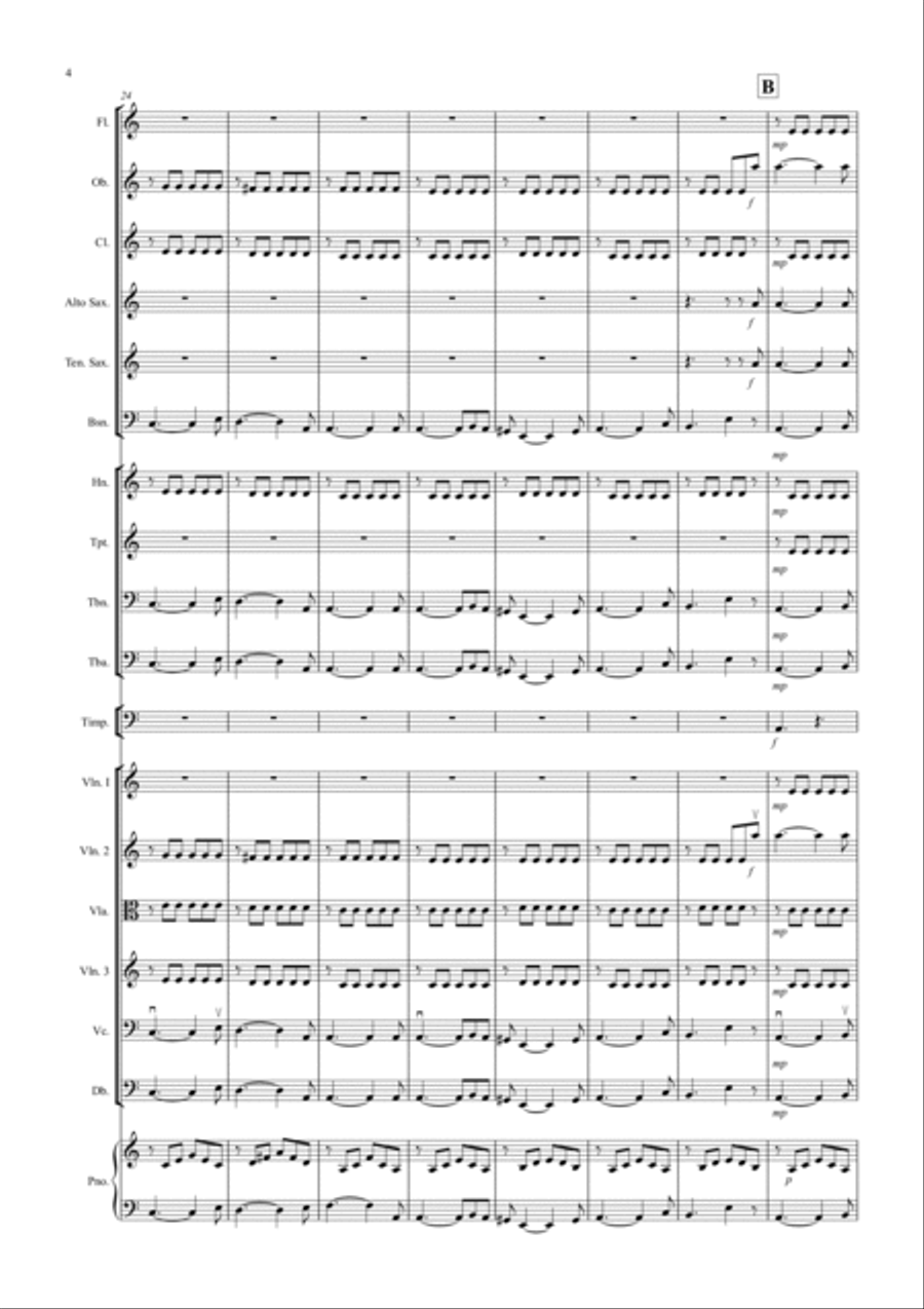 House Of The Rising Sun for School Orchestra Full Orchestra scores gallery preview page 4