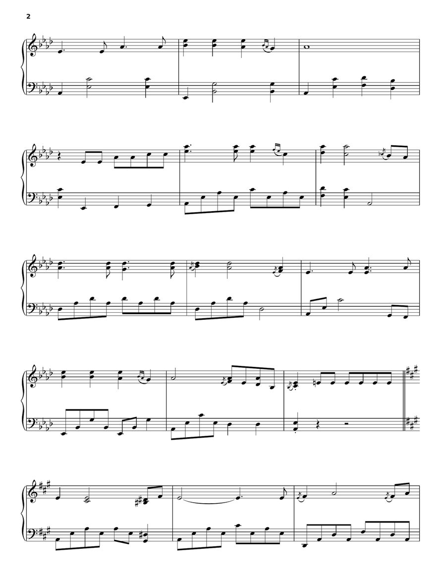 Green Green Grass Of Home Piano Solo scores gallery preview page 2