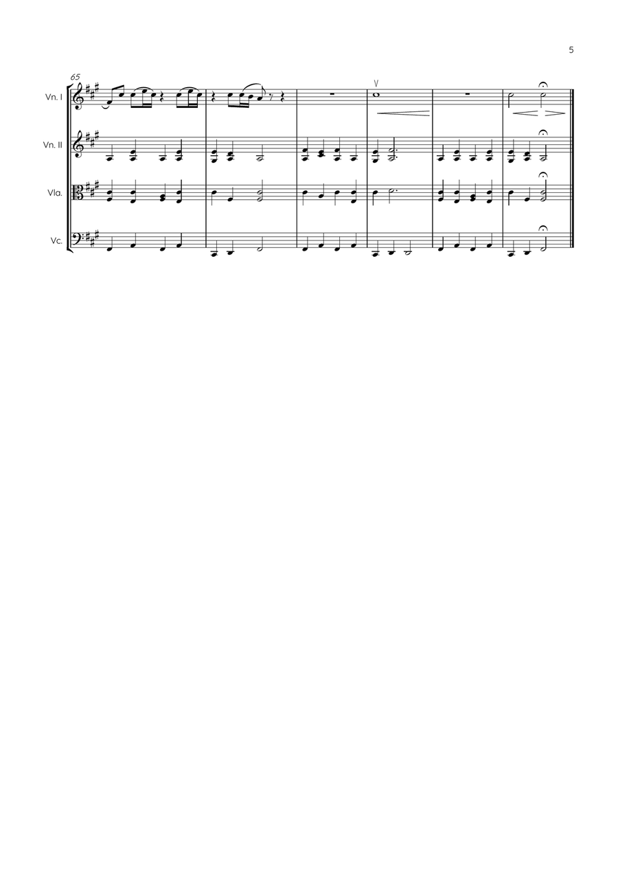 Video Games String Quartet scores gallery preview page 5