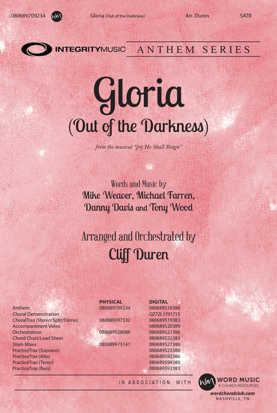 Gloria (Out of the Darkness) - CD Choral Trax