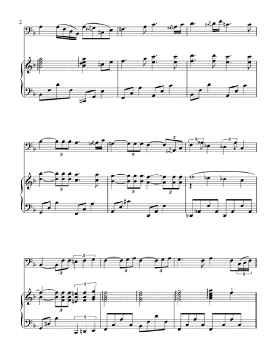 What A Wonderful World Trombone Duet scores gallery preview page 3