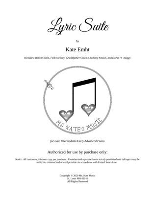 Lyric Suite: "Robin's Nest," "Folk Melody," "Grandfather Clock," "Chimney Smoke," and "Horse 'n' Bug
