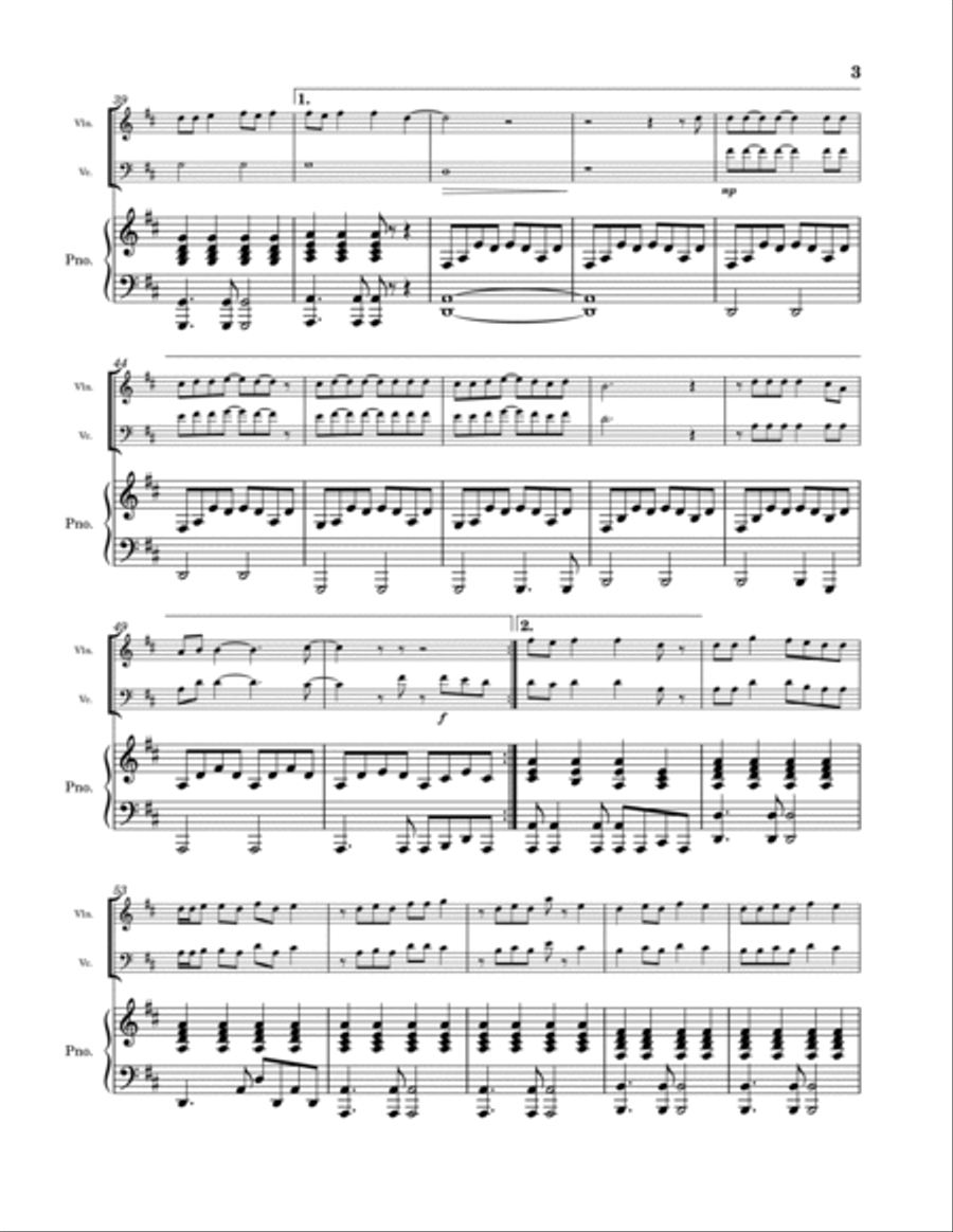 Love Story Love Story Piano Trio scores gallery preview page 3
