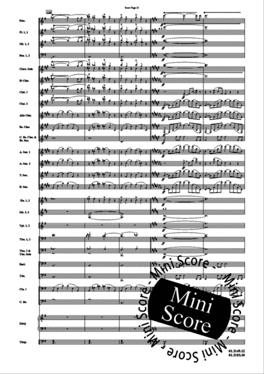 Scheherazade, Part I Concert Band scores gallery preview page 27