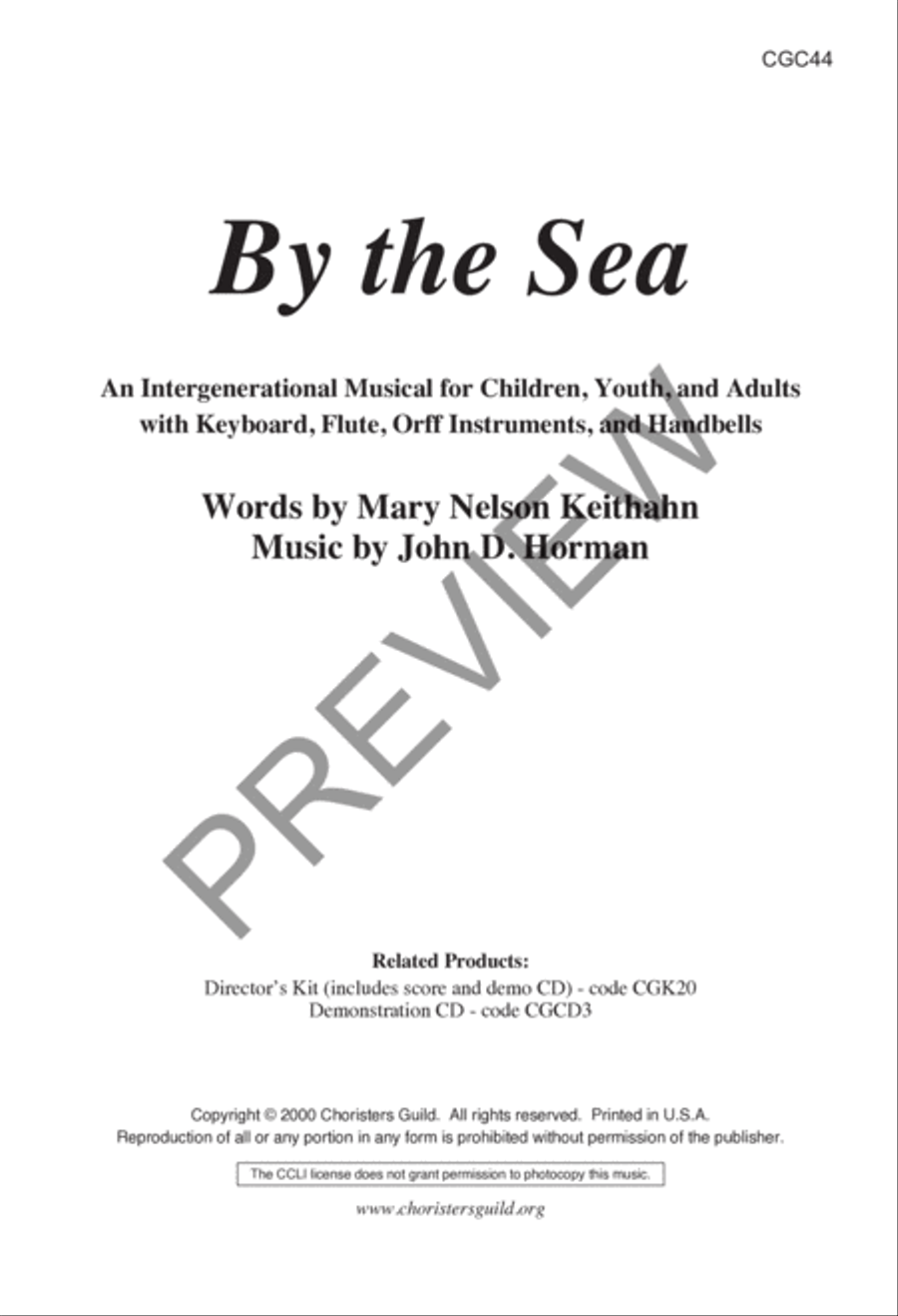 By the Sea Preview Kit (Score & CD) Choir scores gallery preview page 2