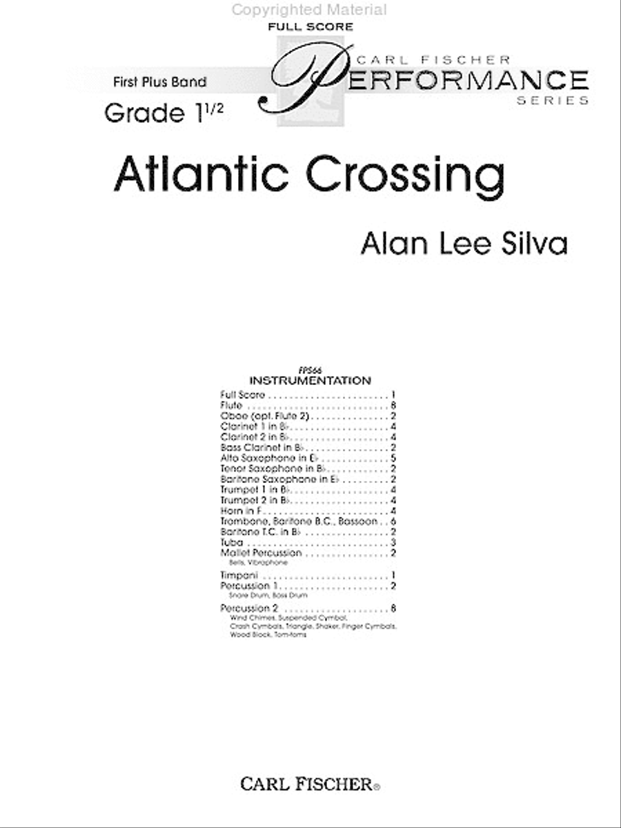 Atlantic Crossing Concert Band scores gallery preview page 2
