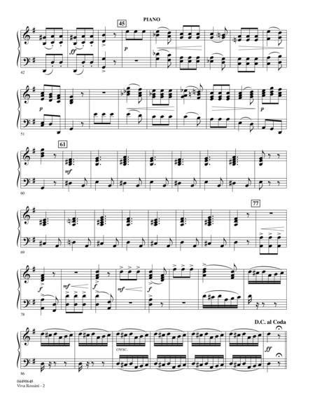 Viva Rossini (from The Barber Of Seville) - Piano