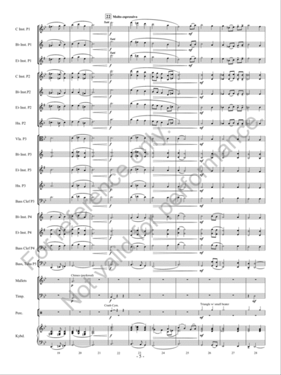 Tidings Of Comfort And Joy Concert Band scores gallery preview page 6